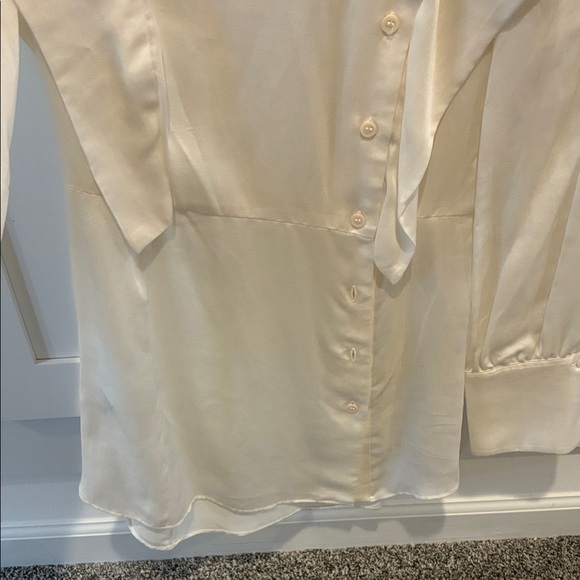 BCBGMaxAzria Cream Button-Detail Blouse - Picture 3 of 5